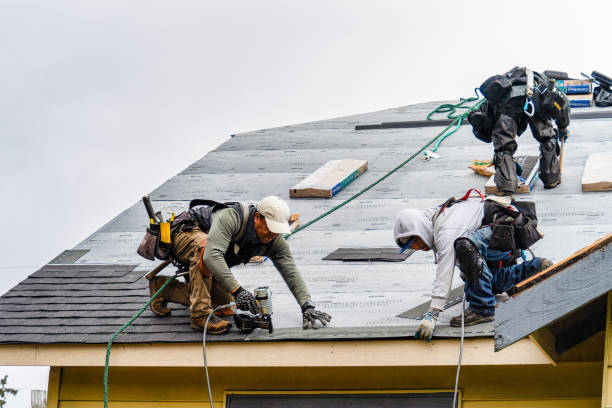 Professional Roof Replacement technician working in Millstone Township, NJ